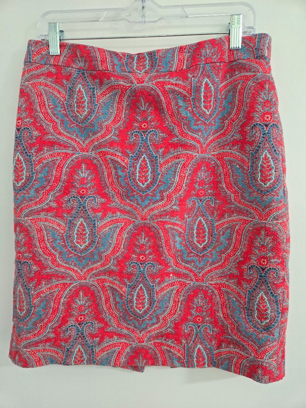 J.Crew No. 2 Pencil Skirt Floral Size 10 Pink & Blue-Classic Vintage Inspired